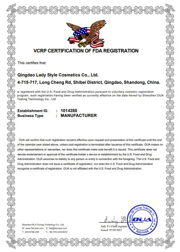 FDA registration document