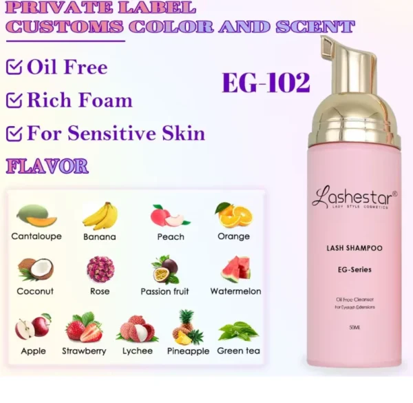 Apple flavored lash shampoo wholesale