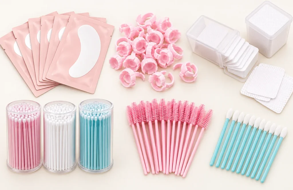 Lash Salon Disposables Checklist: Rings, Pads, Wipes and Applicators
