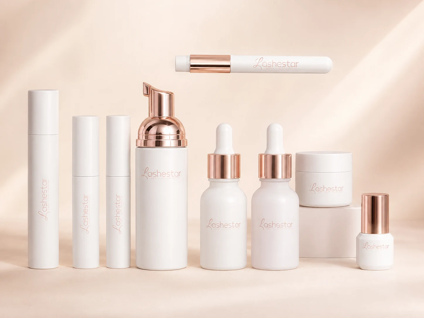 Private label lash product range developed for a beauty brand